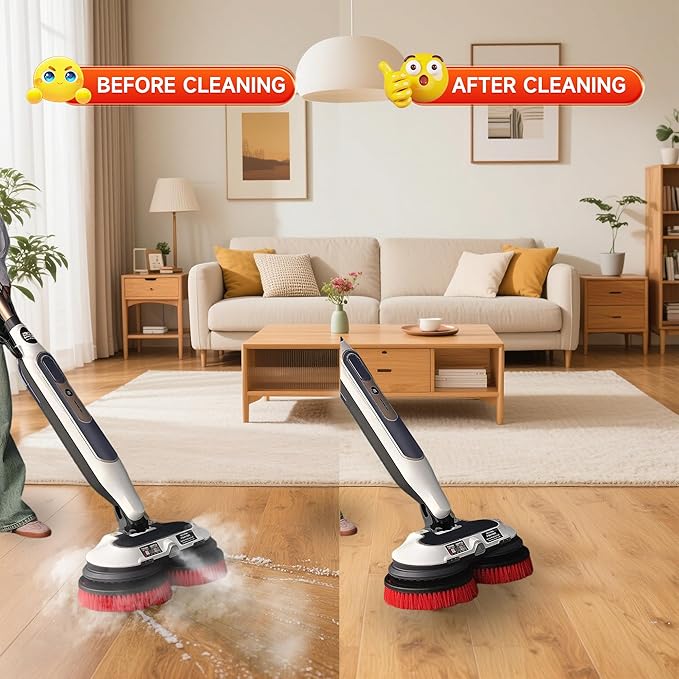 2 Pack S7001 Upgraded Mop Pad Replacement Brush Heads for Shark Steam Mop Pads | Professional Cleaning and Polishing | Compatible with Shark S8201/S7000Series | for Deep Cleaning Hard Floors (red)