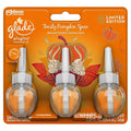 Glade PlugIns Refills Air Freshener Scented and Essential Oils for Home and Bathroom Toasty Pumpkin Spice 2.01 Fl Oz 3 Count