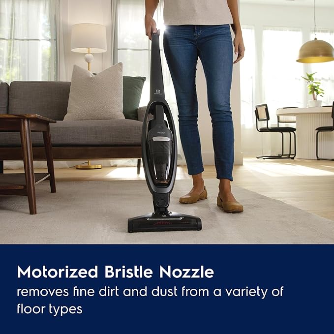 Electrolux WellQ7 Pet Cordless 2-in-1 Vacuum Cleaner with Motorized PetPro+ Nozzle for Easy Pet Hair Removal 50-Minute Run Time 2 Power Modes Shale Gray