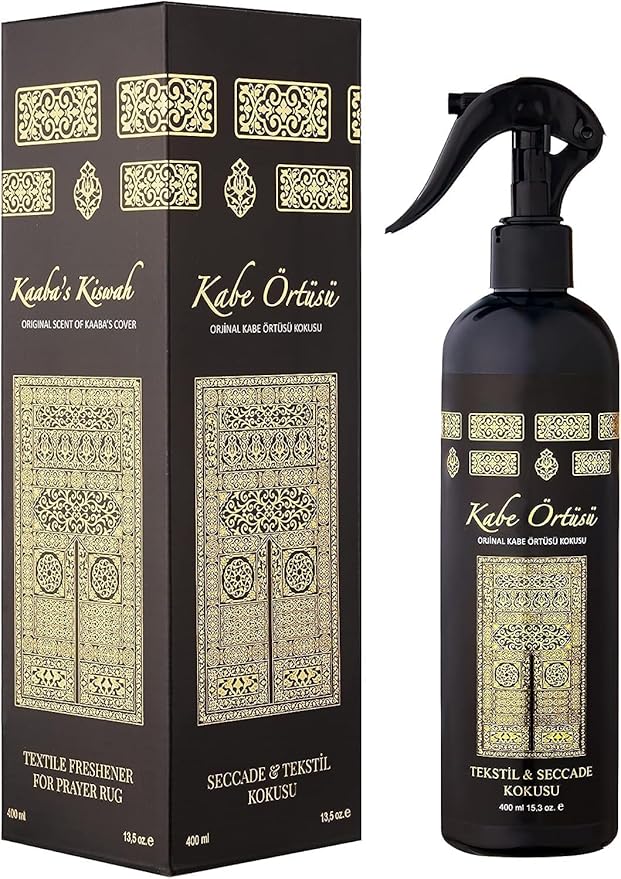 Islamic Holy Places Room Spray Air Freshener Kaaba’s Cover Scent Prayer Rug Spray Made With Essential Oils Plant-Derived And Other Thoughtfully Chosen Ingredients 13.50 Fl Oz (Kaaba)