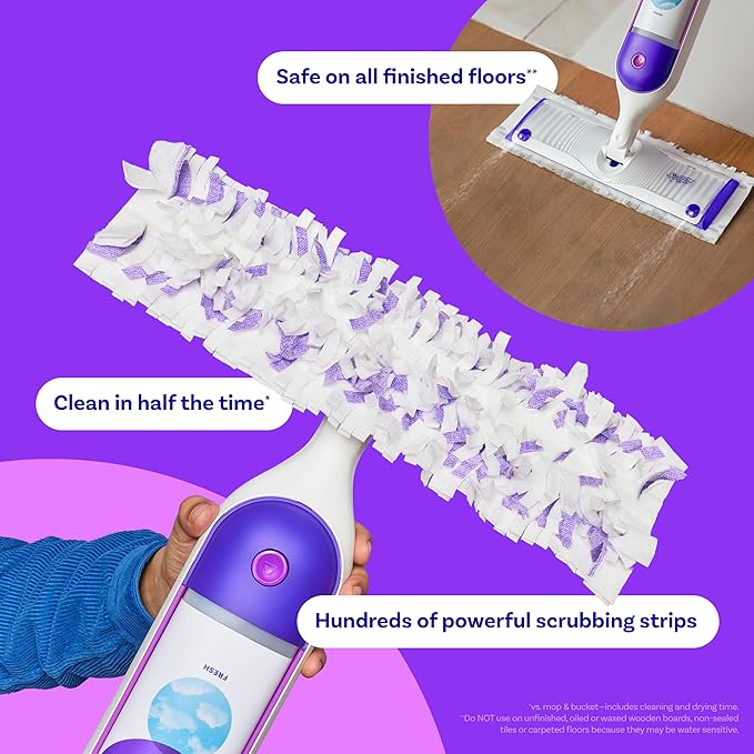 Swiffer PowerMop Multi-Surface Mopping Pad Refills Made by Swiffer for Floor Cleaning 11 Count (Pack of 3)