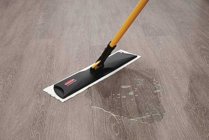 Rubbermaid HYGEN Disposable Microfiber Pad 18 Quick Connect Mop System 50 Count (Pack of 3) with Scrubbing Stripes for Multi-Surface Dry &amp Wet Cleaning