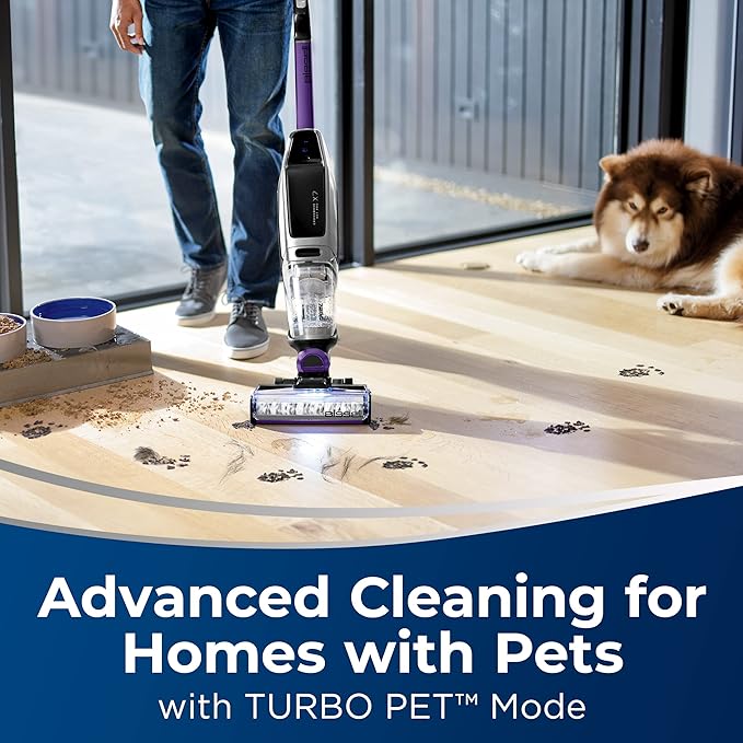 Bissell CrossWave X7 Cordless Pet Pro Multi-Surface Wet Dry Vacuum with WiFi Connectivity 3279 Violet