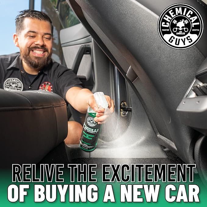 Chemical Guys Keep Your Car New Kit Ideal for Cleaning and Detailing. Includes New Car Scented VRP Total Interior Air Freshener and 3 Detailing Towels - 6 Piece Kit