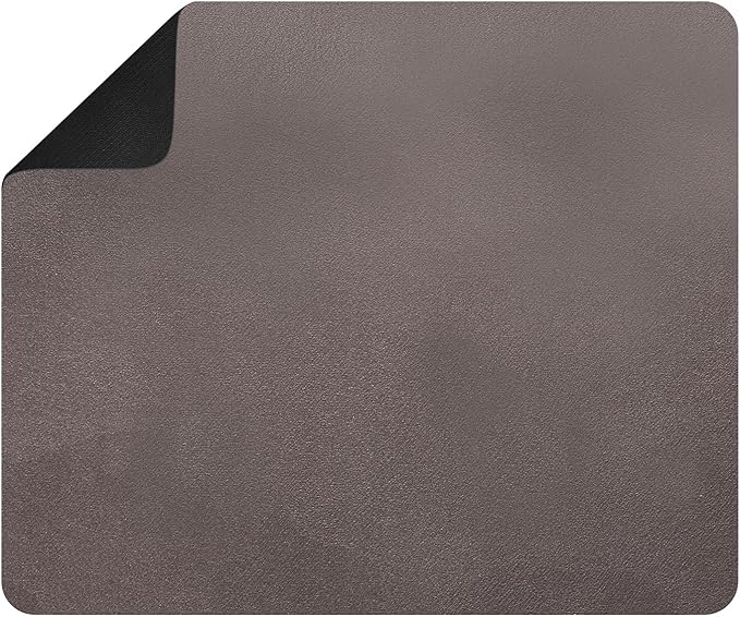 uxcell Dish Drying Mat for Kitchen Counter 24 x 20 Absorbent Coffee Mat Rubber Backed Hide Dirt for Kitchen Countertop Coffee Mat Heat Resistant Non-Slip Brown
