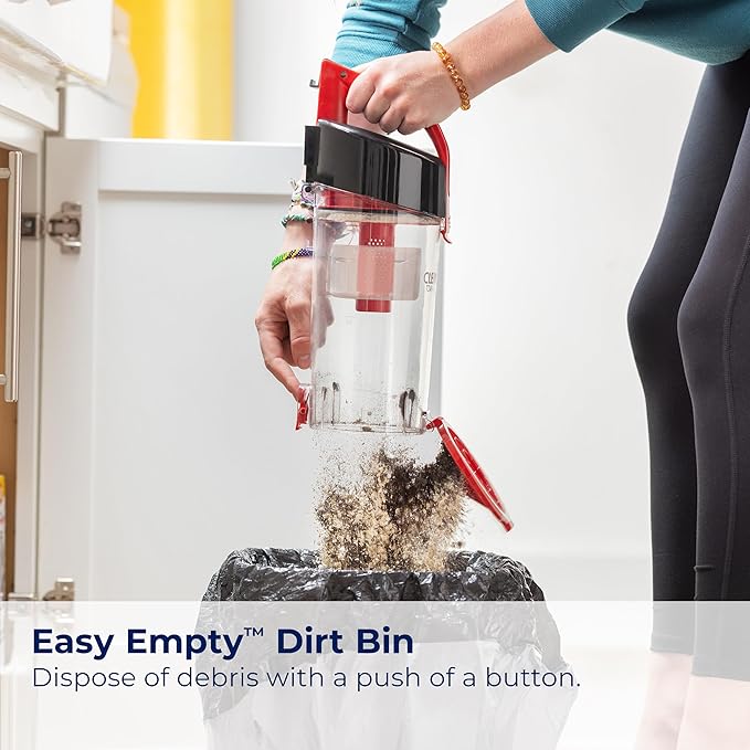 Bissell CleanView Compact Upright Vacuum Fits in Dorm Rooms &amp Apartments Lightweight with Powerful Suction and Removable Extension Wand 3508