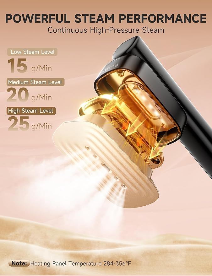 Travel Steamer for Clothes Portable Handheld Design Clothing Wrinkles Remover Strong Penetrating Steam 1200W Powerful 2 In 1 Steamer &amp Iron 100ml Big Capacity Home Office Travel