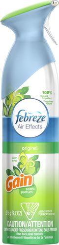 Febreze Air Freshener Air Effects with Gain Original Fresh Scent 9.7-Ounce (Pack of 3)