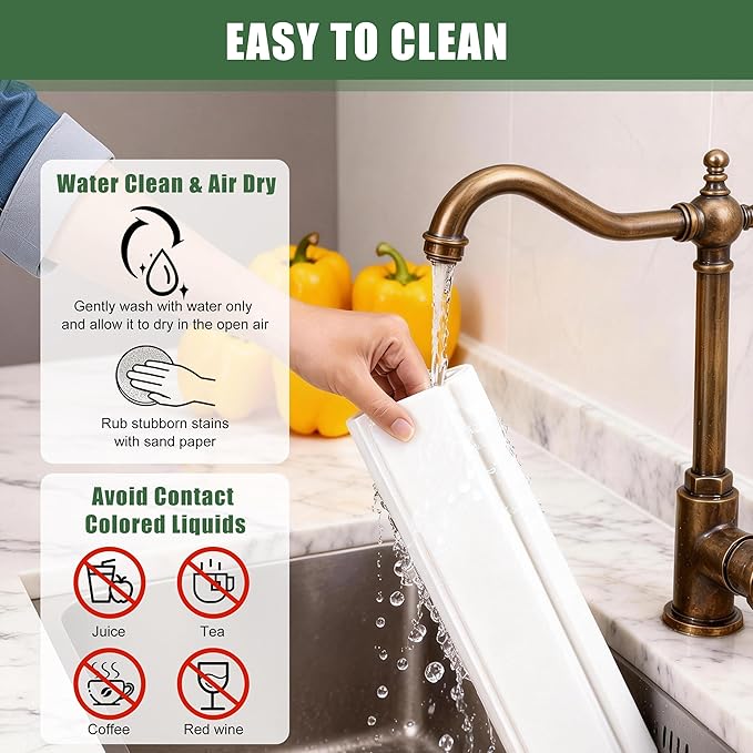Large Stone Drying Mat for Kitchen Counter 24×16 Foldable Super Absorbent Stone Dish Drying Mat for Tableware Bottles and Cups Non Slip Diatomaceous drying matt kitchen counter (White)
