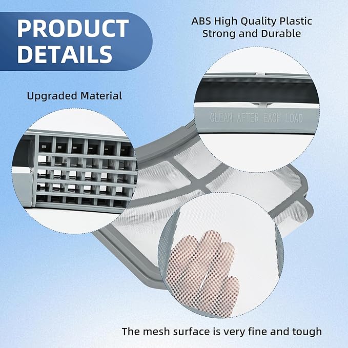 Upgraded WE16X32537 WE16X29597 Dryer Lint Screen Filter Replacement for GE Dryer GFD65ESSN1WW GFD85GSPN0RS GFD85ESPN0DG GFD55ESSN1WW GFD85ESPN0RS GFD55ESMN0DG GFD55ESSN0WW AP7205579 by APPLIANCEMATES