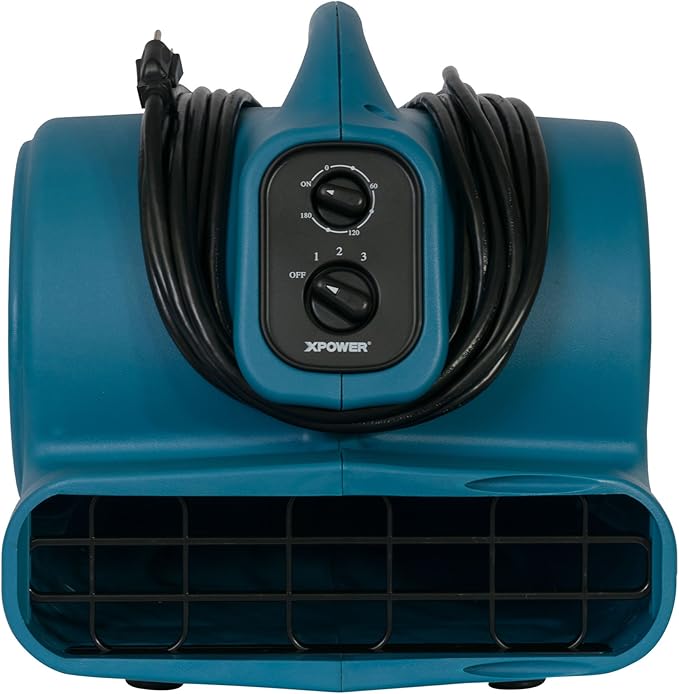XPOWER P-450AT Scented Air Mover with Timer Power Outlets &amp 4 Aroma Beads Sample Packs