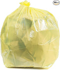 Plasticplace 40-45 Gallon Trash Bags │ 1.5 Mil │ Yellow Garbage Can Liners │ 40 x 46 (100 Count) (W42Y15)