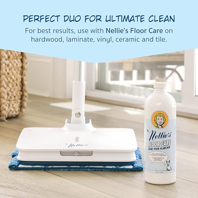 Wow Too Mop – Rechargeable Spray Mop with Adjustable Handle &amp Built-in Water Tank – LED Light for Spotless Cleaning – Cordless Battery Powered &amp Easy to Use – Ideal for All Floor Types