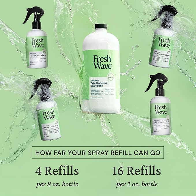 Fresh Wave Original Scent Odor Eliminator Spray &amp Air Freshener Refill 32 fl. oz.