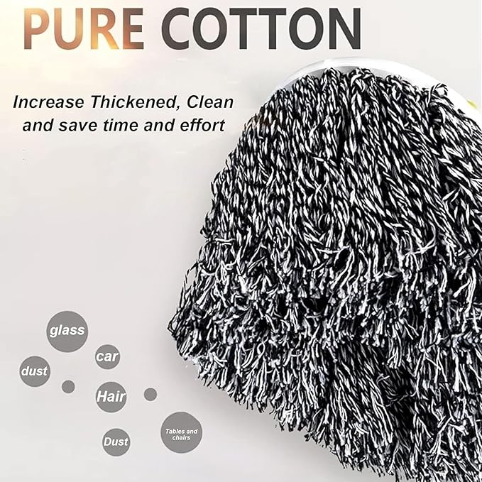 Mop Head Replacement Spin Mop Compatible Household Cleaning Tools Commercial Mop Head(H)
