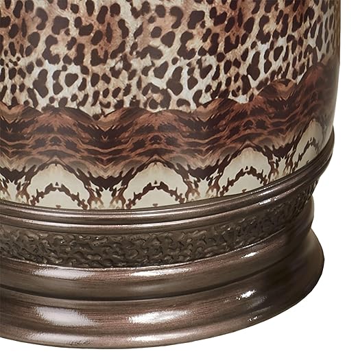 Touch of Class Mombasa Safari Animal Print Wastebasket Multi Warm Wastebasket