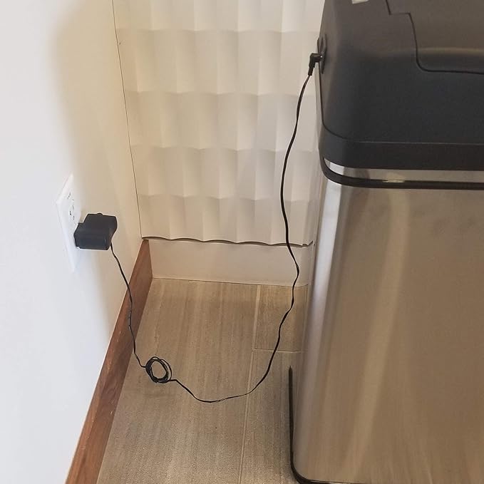 iTouchless AC Power Adapter for Automatic Sensor Trash Can Official and Certified Fits all iTouchless Sensor Garbage Bin for Battery-Free Operation