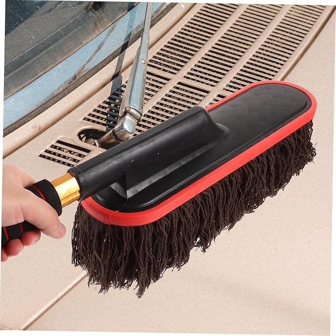 Car Wash Mop with Telescopic Handle Soft Brush for Auto Detailing Retractable Brush for Sweeping