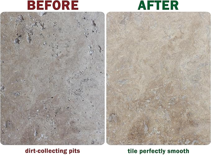 Travertino HQ Light Repair Kit – Travertine Hole &amp Crack Filler with Tools (Light Stone Shade)