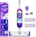 Swiffer PowerMop Multi-Surface Mop Kit for Floor Cleaning Fresh Scent Mopping Kit Includes PowerMop 2 Mopping Pad Refills 1 Floor Cleaning Solution with Fresh Scent and 2 Batteries