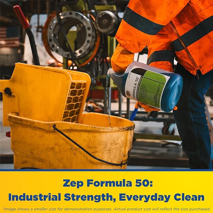 Zep Formula 50 Cleaner and Degreaser - 5 Gallon (1 Unit) 85935 - All-Purpose Heavy-Duty Use on Floors Walls Unpainted Metal Surfaces Engines Grills Ovens and Fans