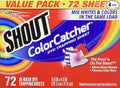 Shout Color Catcher Sheets for Laundry Allow Mixed Washes Prevents Color Runs and Maintains Original Clothing 72 Count - Pack of 4 (288 Total Sheets)
