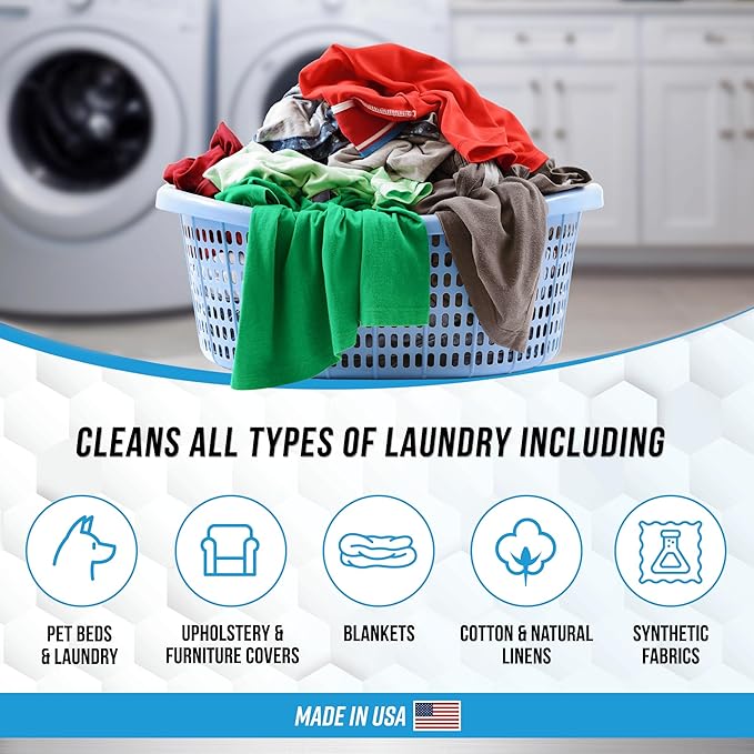ACTIVE Enzyme Laundry Booster and Fresh Linen Laundry Detergent Sheets - Includes 80 Loads of Detergent Sheets and 64 Loads of Laundry Detergent Boosting Powder