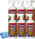 FOLEX Hardwood Laminate Tile Hard Surface &amp Floor Cleaner with Reusable Cleaning Cloth Fresh Almond Scent Residue and Streak Free - 6 Pack