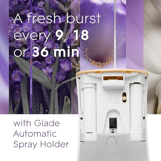 Glade Automatic Spray Refill - Lavender and Vanilla 6.2 oz. (Pack of 3)