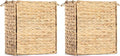 AppliaFit Wicker Trash Can - Fits Grocery Shopping Bags - Waste Basket for Reusing Grocery Shopping Bags (2-Pack)