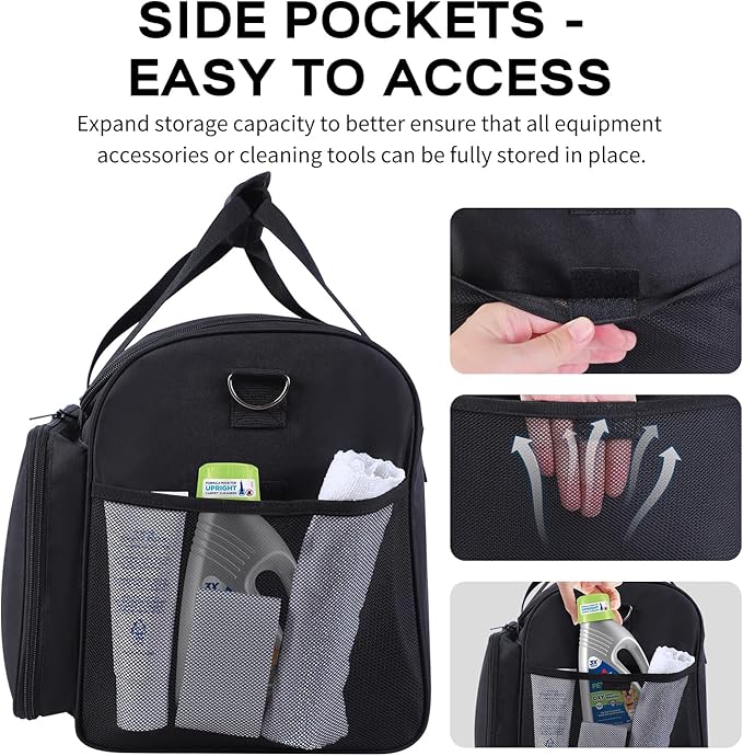 Carry Bag Compatible with BISSELL Little Green Mini Carpet and Upholstery Cleaner 4075/4075L/4075FMore Pockets Storage Bag for BISSELL Little Green CleanerPortable Carry CaseBag Only