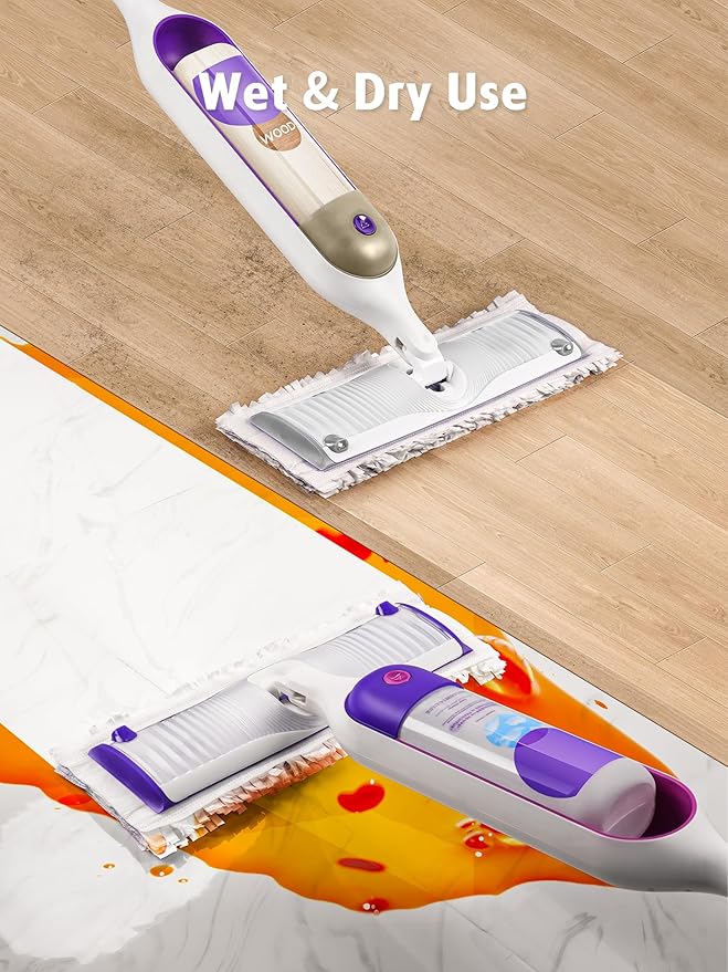 AIR U+ 48 Pack Disposable Power Mop Pads Refills for Swiffer Power Mop Unscented 14-Layer Thickened Multi-Surface Replacement Mopping Refills Pads for Floor Surface Cleaning