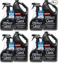 HOPE'S Perfect Glass Cleaner Streak-Free Ammonia-Free Window Mirror Screen and Shower Door Cleaner Indoor and Outdoor Glass Surfaces 32 Fl Oz Spray Bottle and 67.6 Fl Oz Refill Pack of 4