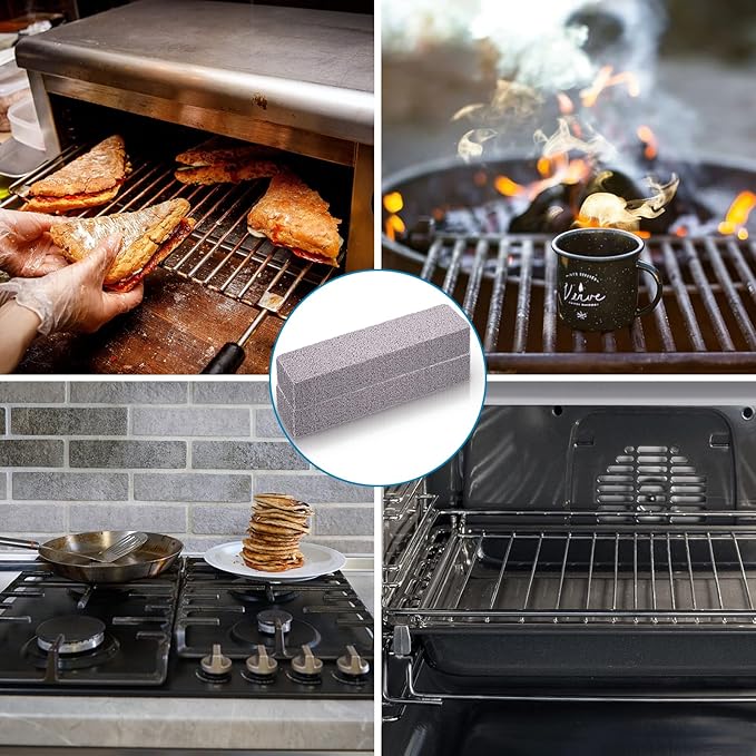 Chinco 24 Packs Pumice Stick for Cheaning Pumice Scouring Stone Pad Removing Stain Grime Without Leaving Scratches for Kitchen Oven Stove Home Bathroom Toilet Pool House Cleaning Supplies