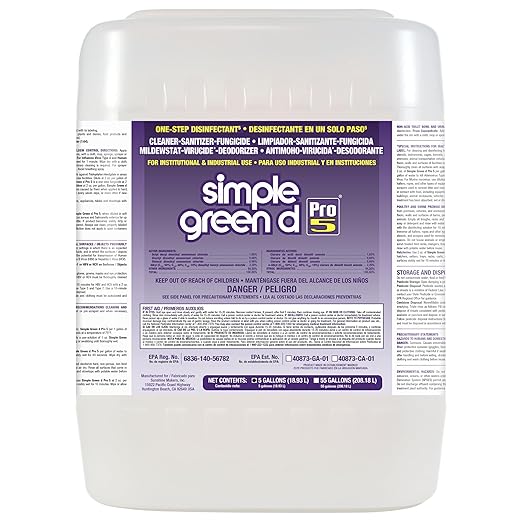 Simple Green 30505 d Pro 5 One-Step Disinfectant 5 Gallon Pail