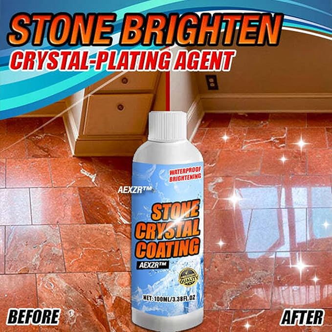 Stone Brighten Crystal-Plating AgentStone Crystal Plating Agentmarble stain removermarble polishEffectively brightens ceramic and stone coatingsEasy to use (4)