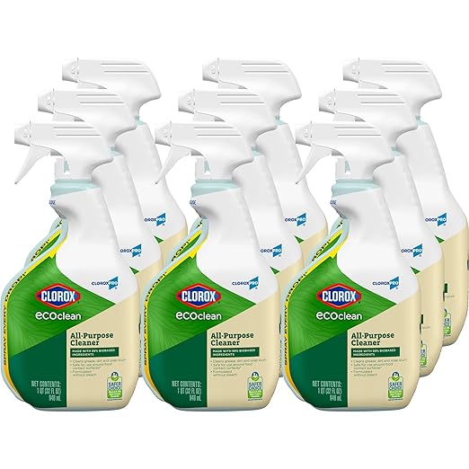 CloroxPro Clorox EcoClean All-Purpose Cleaner Spray Bottle 32 Fluid Ounces Pack of 9