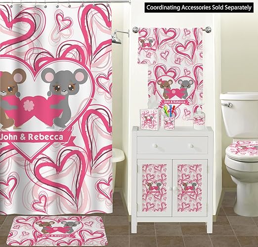 Personalized Valentine's Day Waste Basket - Double Sided (Black)