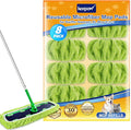 KEEPOW Reusable XL Mop Pads Compatible with Swiffer XL Sweeper XL Dry Sweeping Cloths XL Wet Mopping Cloths Washable Microfiber XL Wet Pads Refills for Surface/Hardwood Floor Cleaning 8 Pack