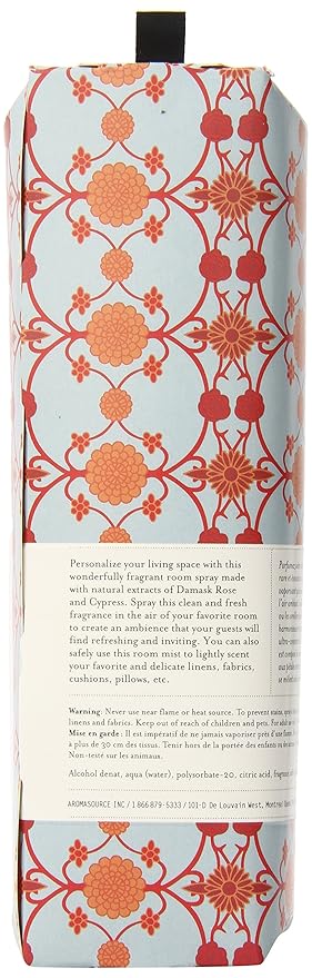 Lucia Roomspray Damask Rose &amp Cypress 3.38 Fluid Ounce
