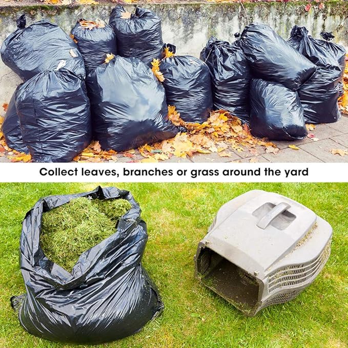 Dualplex 45-48 Gallon Black Trash Bags for Toter 1.5 Mil Garbage Bag 50 Bags Per Case 46 X 54