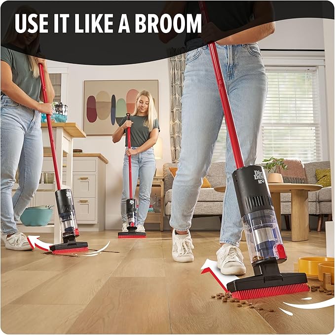 Dirt Devil Broom Vac Cordless Hard Floor Cleaner Lightweight Bagless Rechargeable Clean Every Corner Nook Cranny and Edge Cordless Vacuum Cleaners for Home Use