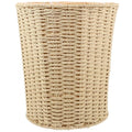 Garneck Pastoral Style Woven Rattan Storage Basket Lightweight Multi-Function Wastebasket for Bedroom Kitchen Home Organization Eco-Friendly Design