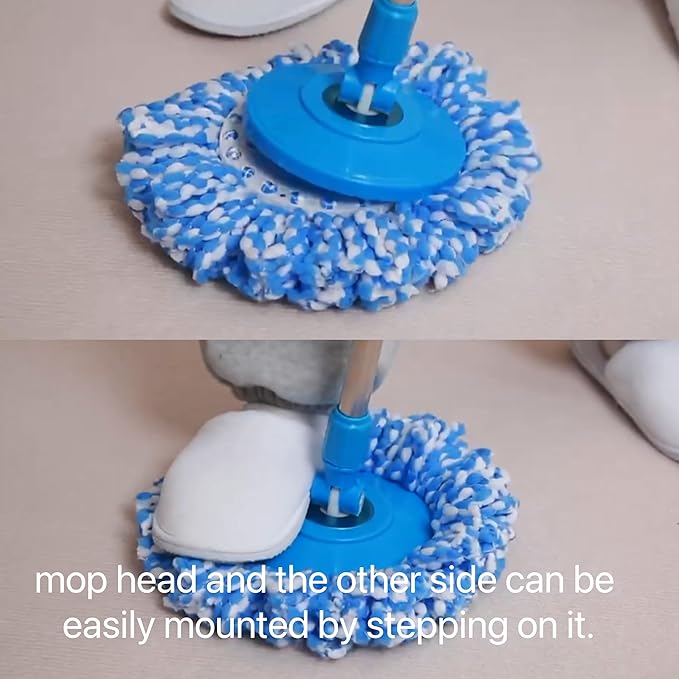 Spin Mop Replacement Handle 360 Degrees Rotating Telescopic Replacement Handle Cleaning Tool Accessories Enhanced Thickened Version BlueSpin Mop Pole Handle Replacement