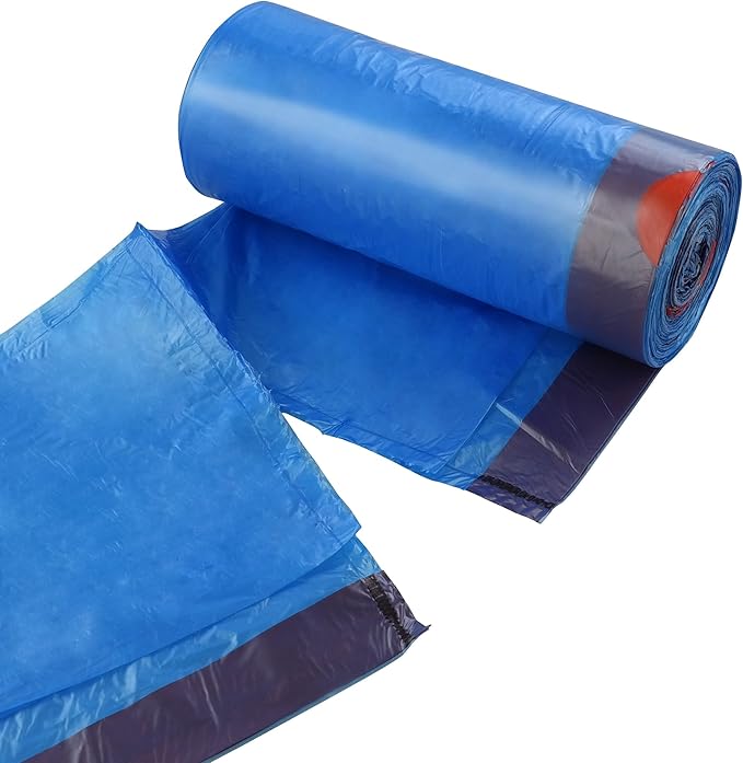 13 Gallon Drawstring Kitchen Garbage Bags (Blue 110 Counts/2 Rolls)
