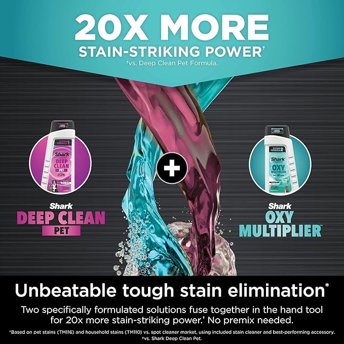 Shark PX250 StainStriker HairPro Portable Carpet Upholstery &amp Area Rug Cleaner with Pet Stain &amp Hair Tools Self-Cleaning Perfect for Pets &amp Car Interiors 3 Cleaning Tools &amp Pet Sol
