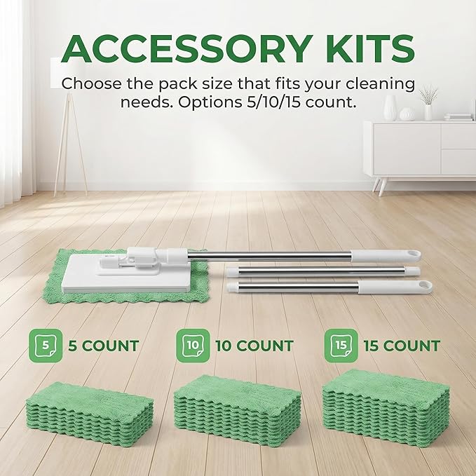 Cloth Changing mini mop Lazy mop Disposable dust mop with Reusable Cloth Automatic Cloth Clip and no-wash mops Multi-Surface mops for Walls Doors and Windows