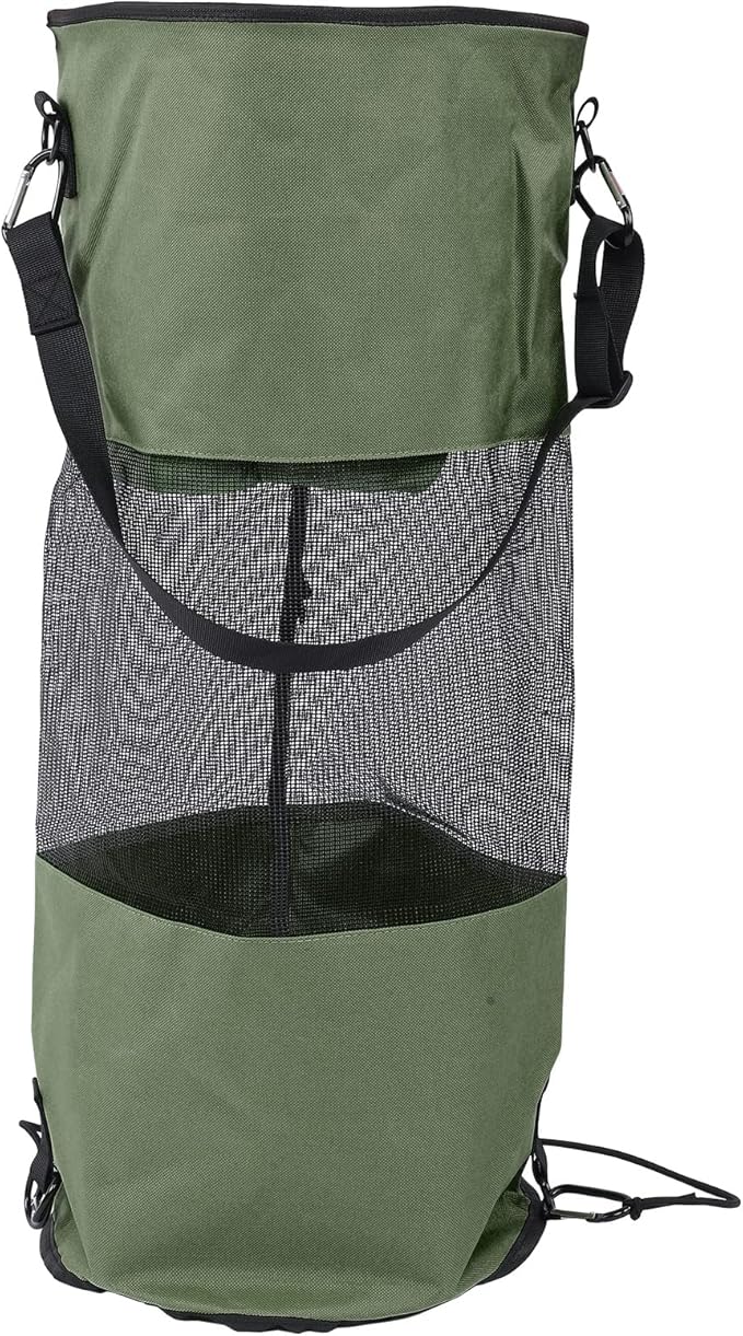 Boat Trash Bags Waterproof Reusable Mesh 33 Inch Height Portable Garbage Storage for Outdoor Use - Tear Resistant Oxford Cloth Easy to Hang Ideal for Boating and Camping