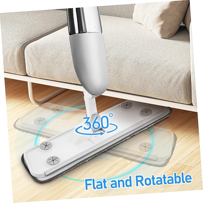 Mop with Rotating Head and Refillable Pads Versatile Floor Cleaning Mop for Hardwood Tile and Marble Easy to Use Function with Water Tank for Efficient Dirt
