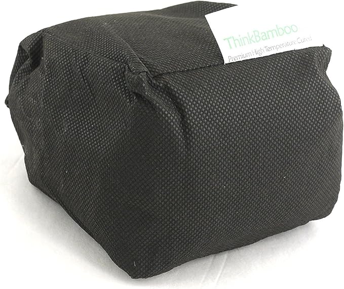 BambooMN Granulated Bamboo Charcoal Odor Absorber Bag in Decorative 4 Green Box 4 Sets